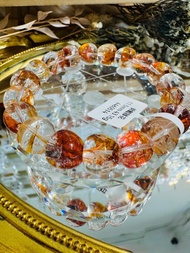 天然錦鯉膠花蘋果珠11.5mm43.15g水晶富貴吉祥鎮宅辟邪擋煞淨化