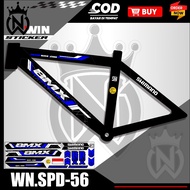 WNS BICYCLE VARIATION STICKER MOTIF BMX STICKER/ BMX STRIPING/ BMX BIKE STICKER/