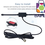 BAIHEE Radio Antenna, Plug Play 75Ohm FM Dipole Aerial, Portable Stereo Universal Aerial Connector R