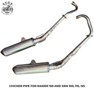 Chicken Pipe (Dream Cut Tip)  for RAIDER 150 AND XRM 100, 110, 125
