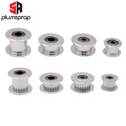GT2 Idler Timing Pulley 16-tooth 20-Teeth with 3mm or 5mm Bore with Bearings for 3D Printer Parts Ti