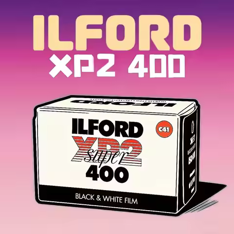 Universal C-41 Development ILFORD XP2 SUPER 400 135 Black and White Film For Fuji/HOLGA 135BC/Kodak 