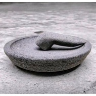 28 cm stone mortar + genuine mountain stone pestle