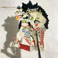 Wayang Kulit Mini BUTO AMRAL Ukuran 30 cm Wayang Kulit ASLI Kulit Sapi