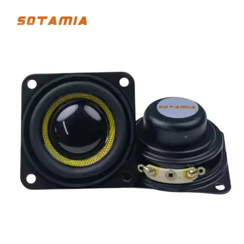 SOTAMIA 2Pcs 40mm Full Range Speaker Audio Glass Fiber Mini Audio Speaker 4 Ohm 5W Waterproof Loudsp