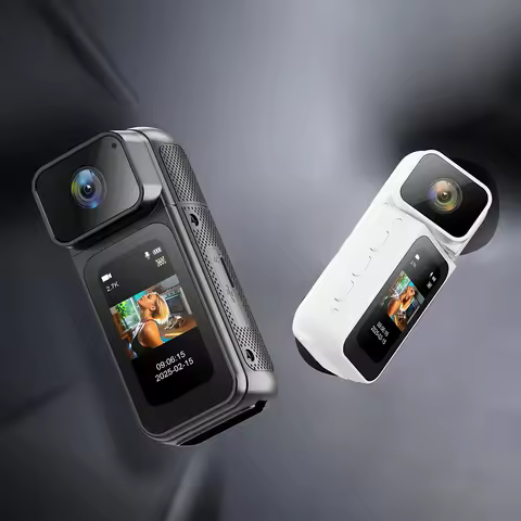 2.7K 1080P Magnetic Video Recorder WiFi Small Sports DV Camcorder 180°Rotatable Vlog Body Cam for Bi