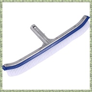 (C Z G L) 18 Inch Outdoor Pool Wall Brush Swimming Pool Cleaning Tool Aluminum Handle for Pond Spa  