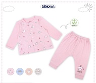 Bộ quần áo Dài Tay sơ sinh cài cúc giữa chất vải Bomboo của công ty TNHH Dệt may Dokma 3-9M