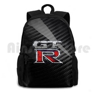 SDRGH Gtr Carbon Fiber Outdoor Hiking Backpack Waterproof Camping Travel Nissan Gtr Gt R Nismo Super
