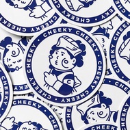 cheeky cheeky 慢瘦雷敦 惡搞 PVC防水方形貼紙 行李箱 電腦