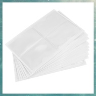 [Q H B W] 36Pcs Self-Adhesive Label Card Holder Index Pockets Holder 6X8.5cm Clear Plastic Card Hold