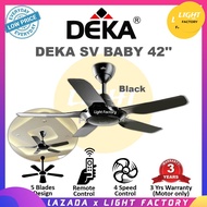 DEKA SV BABY 42'' DEKA SVBABY / Ecoluxe 42'' Baby Fan Reverse Function Remote Control Ceiling Fan SV BABY (BLACK/WHITE)