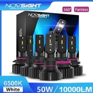 【In stock】★Novsight N31 H4 H11 H7 LED Headlight Bulb 6500K 10000LM 50W 360° Fanless GUDC