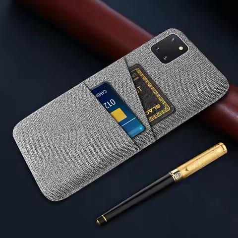 Wallet Case For Samsung Galaxy Note 10 Lite Case Luxury Dual Card Fabrics Cover For Samsung S10 Lite