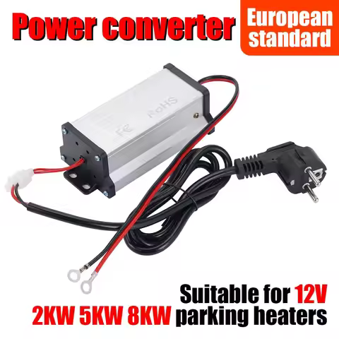 Parking Heater Adapter Power Cord EU/US/UK 12V -25A AC110V-245V TO DC12V Watt Diesel Air Heater Adap
