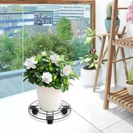 [szxflie3xh] Plant Stand with Plant Saucer Rolling Plant Stand Plant Tray Roller with 4 Casters Iron Pallet Trolley for Office Shop