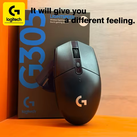 Logitech G305 Lightspeed Wireless Gaming Mouse, 6 buttons, 12000 DPI, RGB lighting, in stock.