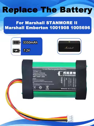 7.2V 3350mAh C460A2-2 Battery For Marshall STANMORE II Marshall Emberton Wireless Bluetooth Speaker 
