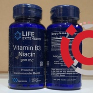 Life EXTENSION LIFEEXTENSION VITAMIN B3 VIT B3 NIACIN 500mg 100 CAPS