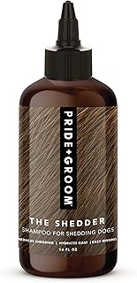 Pride and Groom The Shedder Dog Shampoo – All Natural Blend of Essential Oils & Coat-Specific Ingred