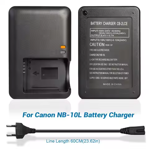 NB-10L NB10L Battery Charger For Canon PowerShot G15 G16 G1X SX60HS SX40HS SX50HS Camera CB-2LCE CB-