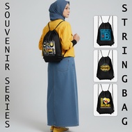 Brunei Souvenir Drawstring Bag Brunei Stringbag DTF Print
