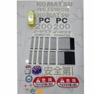 Sticker excavator Komatsu PC 200-6
