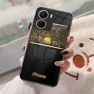 Softcase Kaca for tipe handphone Vivo Y16 Terbaru Motif logo iPhone | PV335 | Softcase Vivo Y16 Terbaru - Case Hp Vivo Y16 New - Casing Vivo Y16 2022 - Kesing Vivo Y16 - Silikon Hp Vivo Y16 - Kondom Hp Vivo Y16 - Hardcase Vivo Y16 - Case Vivo Y16