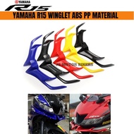 Yamaha R15 winglet ABS PP MATERIAL / WINGLET DEPAN R15 / R15 V3 FRONT WINGLET