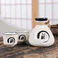 Q🍅Factory Direct Sales Japanese Style Liquor Set Liquor Divider Ceramic Liquor Warmer Jug One Pot Two Cups Clear Wine Li