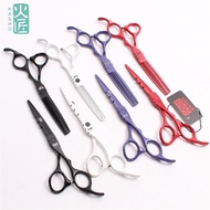 440C Kasho 6inch Hair Cutting Scissor Flat Tooth Scissor Hairdressing Clipper Barber Tools Set