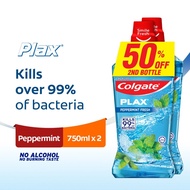 COLGATE Plax Peppermint Mouthwash 2x750ml Valuepack