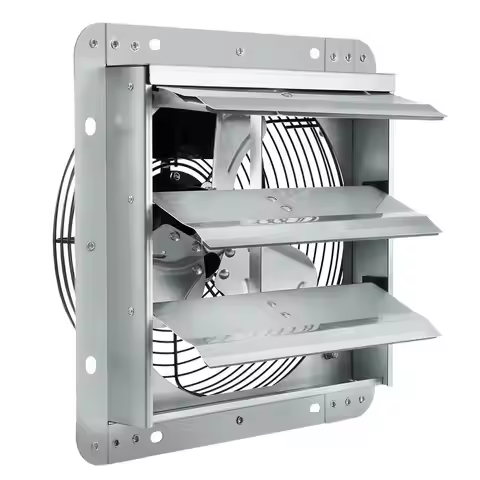 10-inch Ventilation Blower 10'' For Greenhouse Garage Workshop, High-speed 820 CFM Aluminum Wall Mou