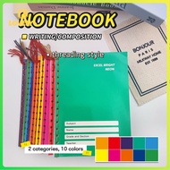 10PCS A5 Writing Notebook YARN Grade 1 2 3 Notepad Waterproof 80 Sheets Composition Notebook School 