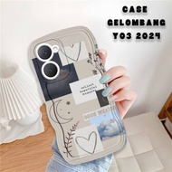 HP VIVO Y03 Wave Softcase - Phone Case - VIVO Y03 Wave - External.Acc - AESTHETIC Motif - Fashion Ca