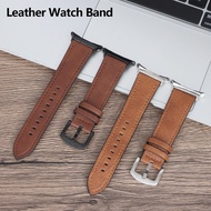 For Samsung Watch 9/8 Classic Genuine Leather Band Retro Replacement Strap For Samsung Galaxy Watch 