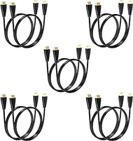 MOSIMLI HDMI Cables 3FT, 10-Pack, 4K@60Hz UHD, High Speed HDMI 2.0 Cable Male to Male Adapter for ARC &amp; CL3 Rated for Soundbar. Laptop, Monitor, PS5, PS4, Xbox One, Fire TV and More