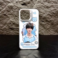 เคสโทรศัพท์มือถือลาย TF Family รุ่นที่ 4 ซ้าย Qiheng เคสโทรศัพท์มือถือสีเงินสีสันสดใสสำหรับ iPhone 1