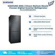 SAMSUNG 500L 2 Doors Bottom Mount Freezer Digital Inverter Refrigerator RL4323RBABS/ME | 5 Smart Sen