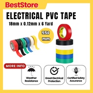 Insulation PVC Electrical Tape adhesive Electric Insulating Black Tape Wire Wayer Cable Kabel TapeHi