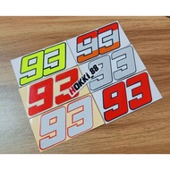 Cutting sticker 93 Marc marquez