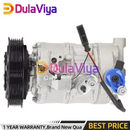 A/C Air Conditioning Compressor For Audi A6 A7 Quattro 2016-2018 Q7 2017-2019 V6 3.0L 6SAS14C 4M0820
