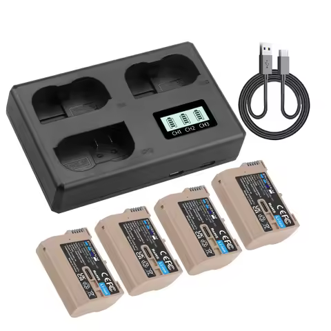 2850mAh EN-EL15C EN-EL15 Battery USB-C Camera Battery for Nikon Zf, Z8 Z7, Z6, Z7 II, Z6 II, Z5, D85