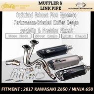 MOTORCYCLE EXHAUST SYSTEM｜Kawasaki Z650 / Ninja 650 (2017–2020)｜Proformance Full System + Muffler｜51
