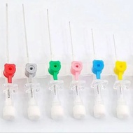 IV Catheter Cannula Branula with injection valve 16 18 20 22 24G Yellow Blue Grey Green 1pcs