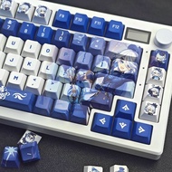 Furina Keycaps Cherry Profile PBT 120 Keys Wooting Aula F75 Mechanical Anime Keycap Dye Sublimation 