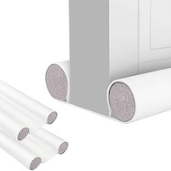2pcs Draught Strip Under the Door Double Draught Strip for Doors and Windows, Faux Leather, Adjustab