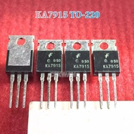 5ชิ้น KA7815 KA7915ไป-220 KA7815ETU KA7915ETU TO220 1.5A/15V ทรานซิสเตอร์ใหม่แบบดั้งเดิมควบคุมสามขั้