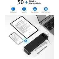Phomemo A258M Portable Thermal Printer A4 Inkless Compatible with phone & PC Travel Mobile Printer