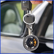 Wheel Key Rings Car Bag Pendant Wheel Hub Car Keychain Car Tire Rim Keychain Auto Wheel Hub Key Chai